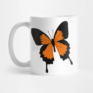 Orange Butterfly Mug